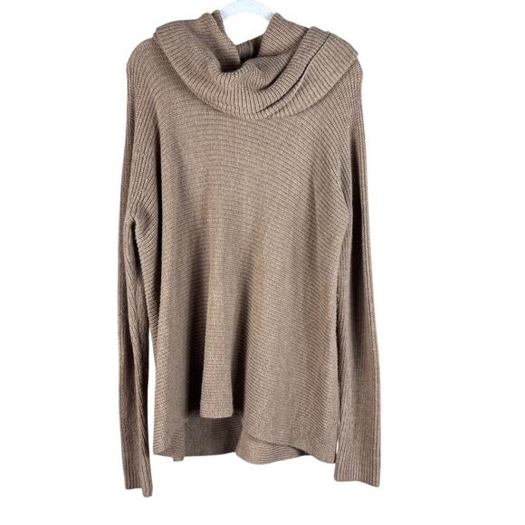 Vince Alpaca Wool Turtleneck Sweater Quiet Luxury Preppy Minimalist Camel Large - Picture 4 of 10